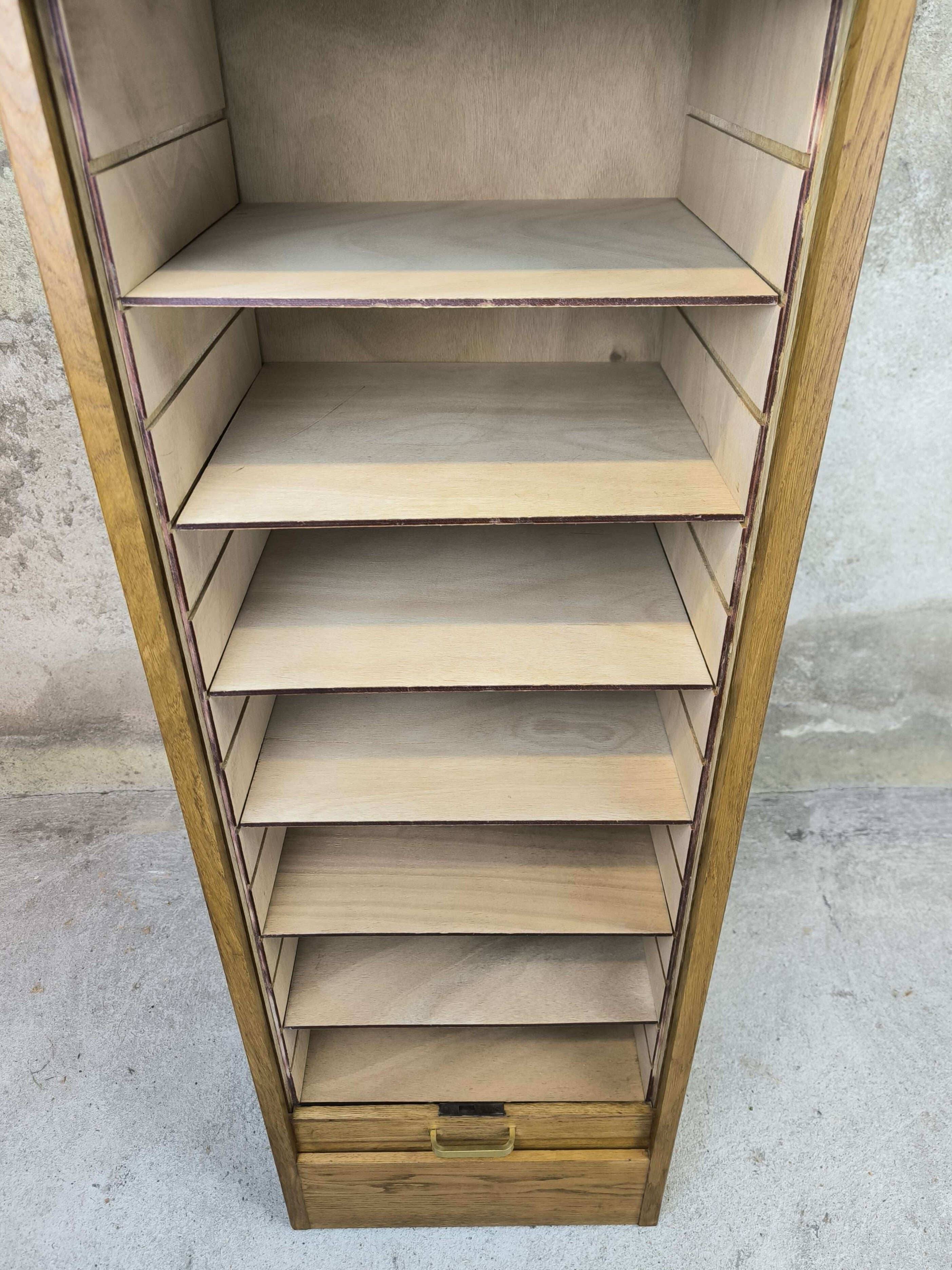 Vintage wooden curtain cabinet