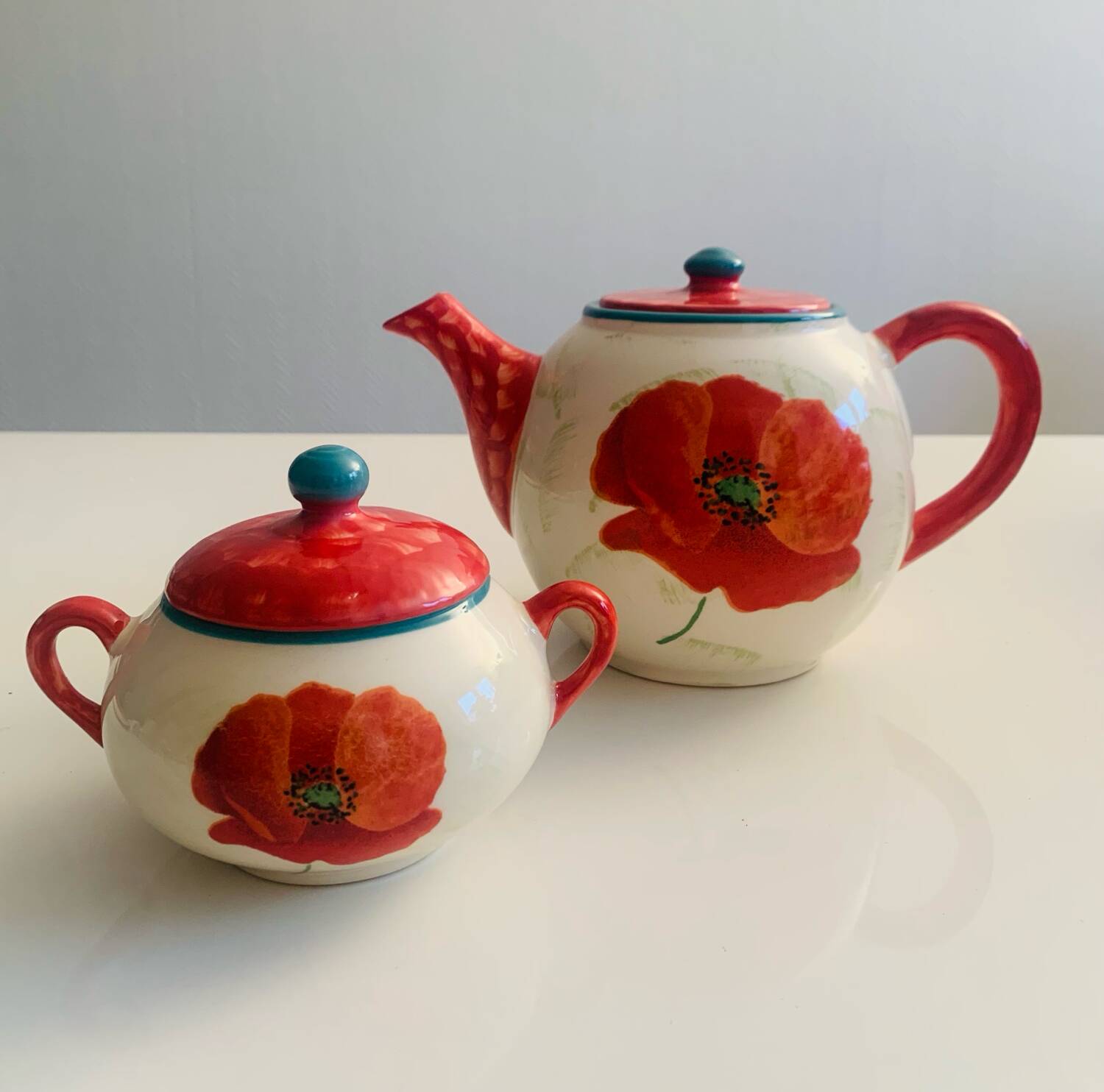 Lunéville St Clément coffee and tea service, “Coquelicot” collection