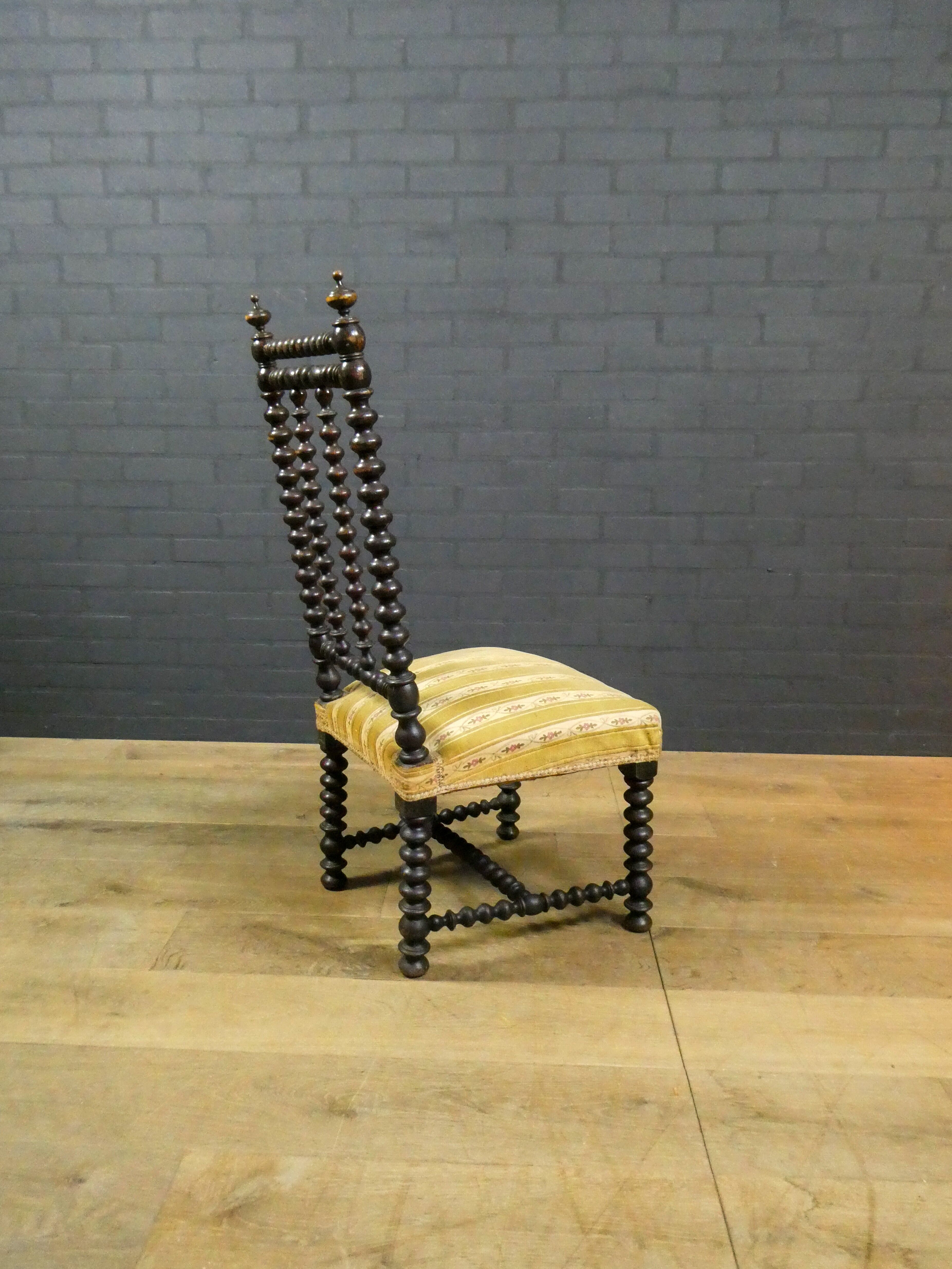 Antique french bobbin chair, 19th century