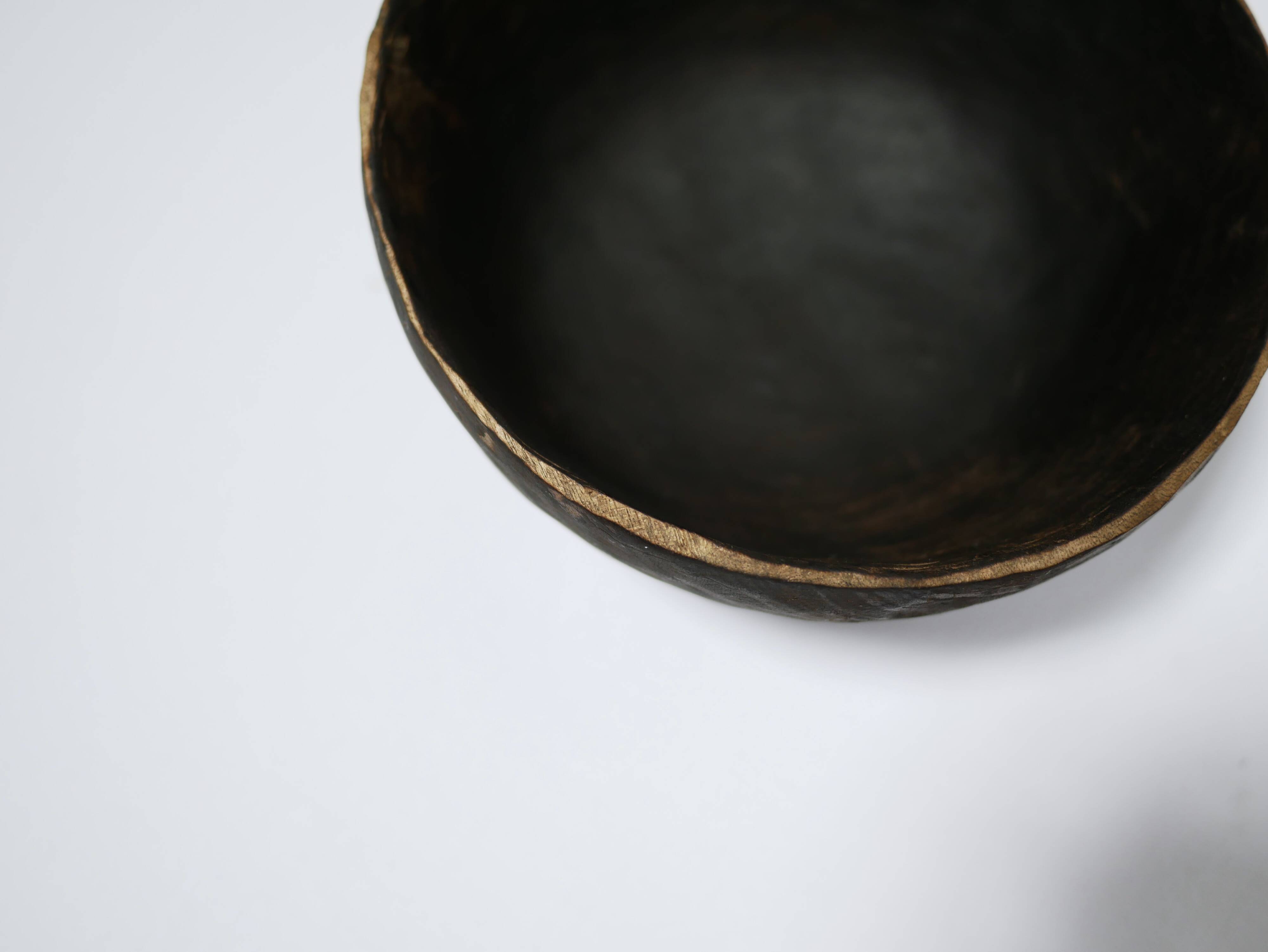 Old African wooden bowl