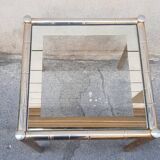 Gold-plated brass coffee table