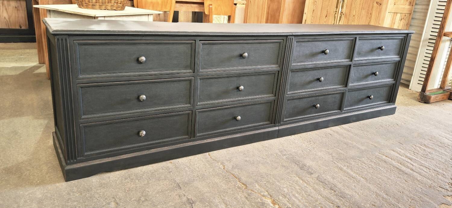 Craft cabinet with drawers