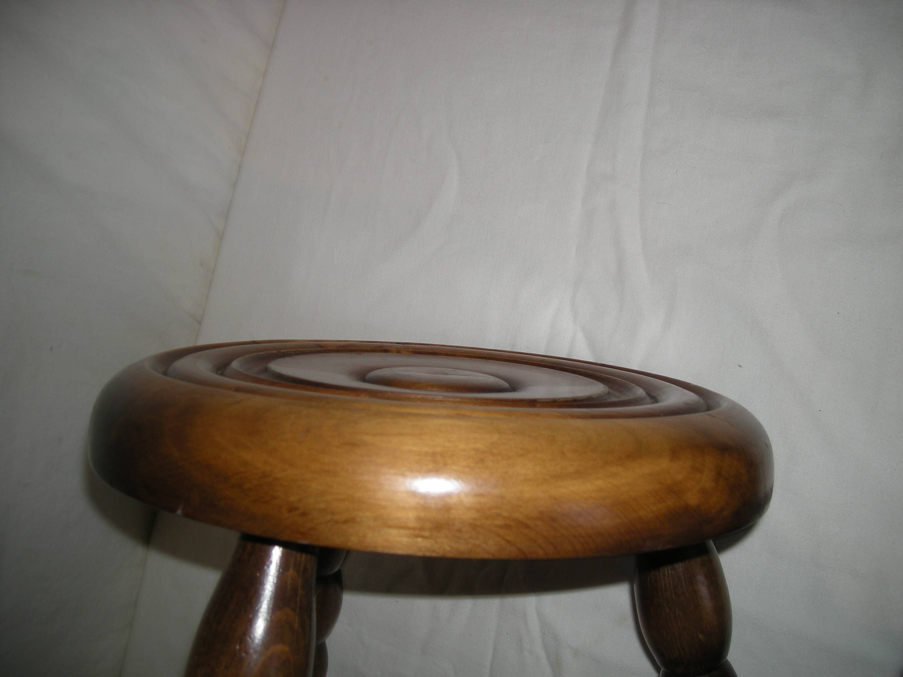 Tripod wooden coffee table