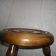 Tripod wooden coffee table