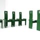 Set of 6 Green Diago Chairs by Edoardo Landi for Nikol, 1970s