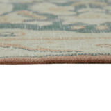 Handmade oriental 1980s 290 cm x 401 cm beige wool carpet