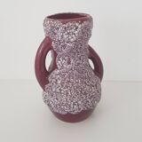 Vase céramique Fat Lava lila - Vintage