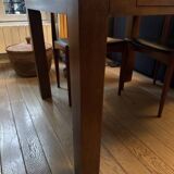 90x90 Extensible Solid Rubber Wood Table