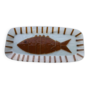 Plat à poisson en verre - murano