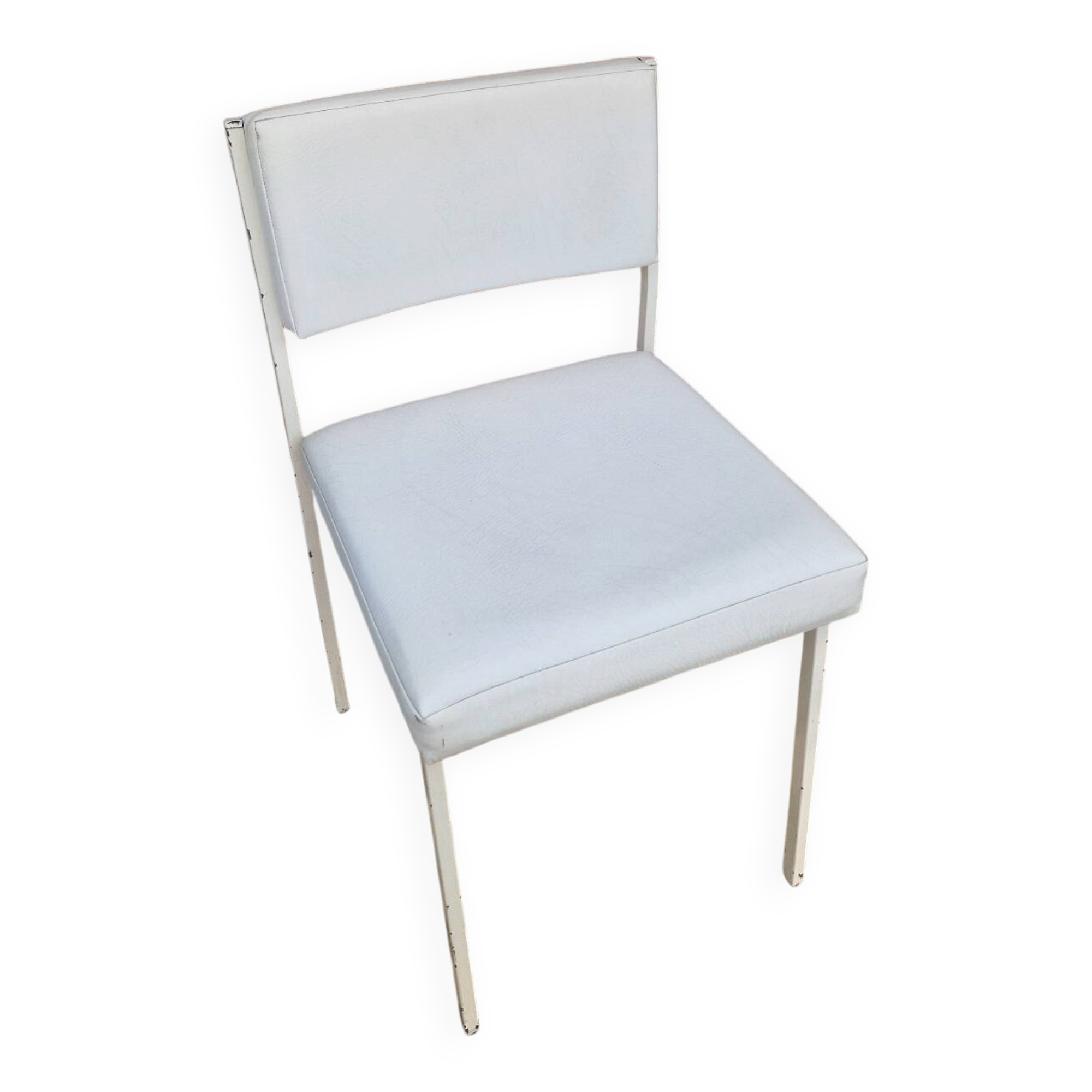 Vintage faux leather chairs