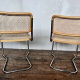 Series of 6 vintage Marcel Breuer style chairs