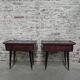2 vintage bedside tables