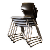 Set of 4 Pagholz FLÖTOTTO chairs