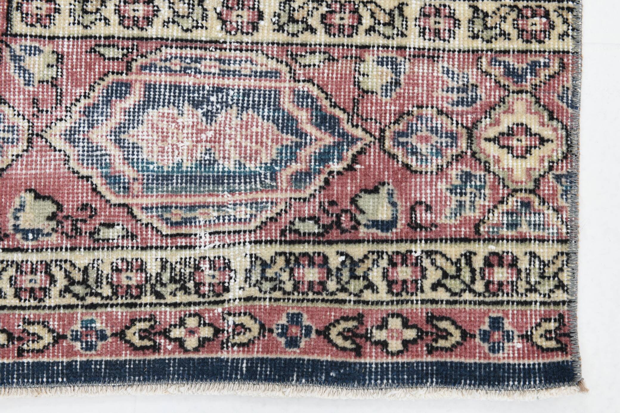 Navy Blue Vintage Runner Rug, 75x231Cm SK 6884