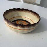 4 nesting salad bowls in enameled ceramic mbfa pont l abbé decorated vintage hand