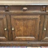 Large 19th century sideboard in fir and chestnut