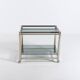 Italian modern chromed steel serving cart/side table, 1970’s