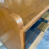 Oak buffet enfilade