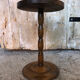 Turned wood side table