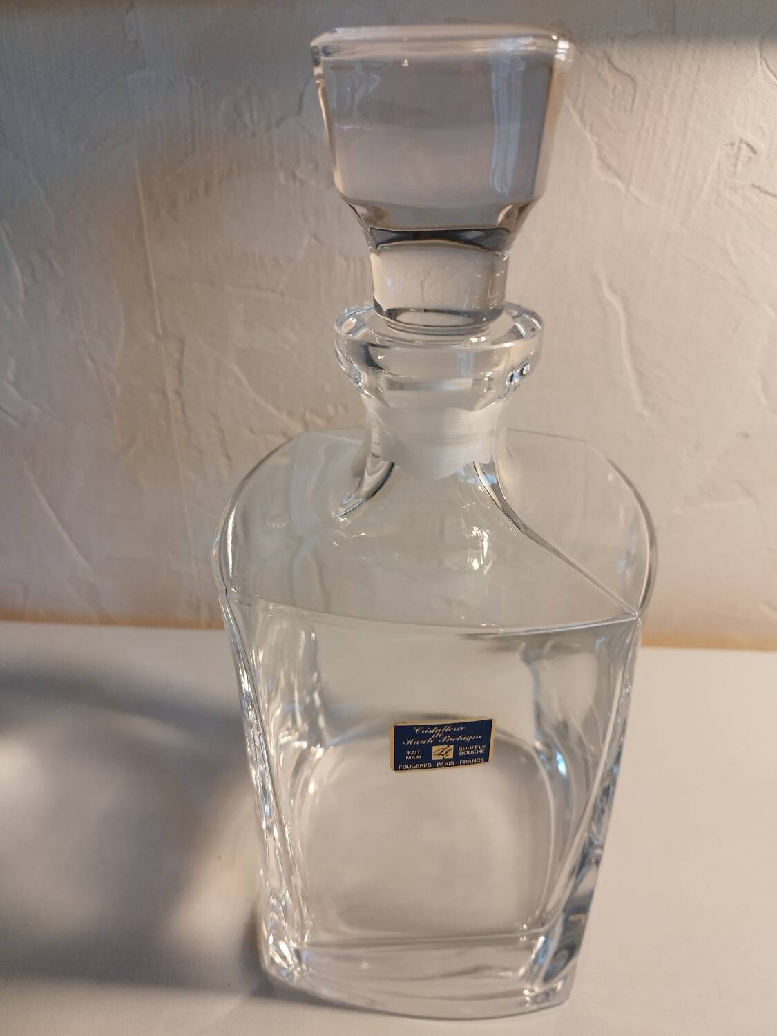 Crystal whiskey decanter