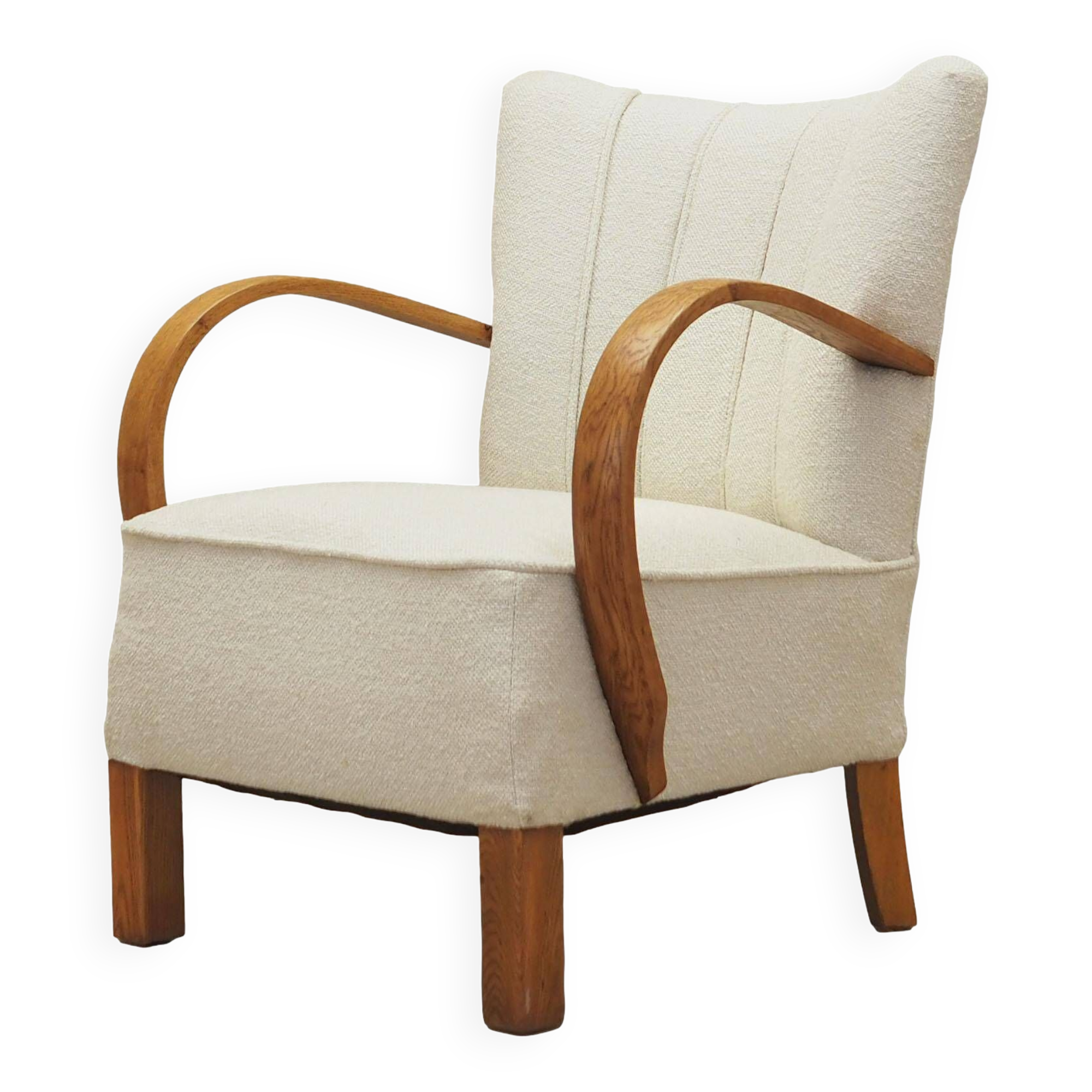 Oak armchair, Art Deco, 1950s, made in Denmark