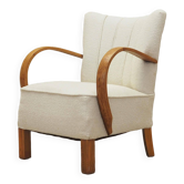 Fauteuil en chêne, Art Déco, années 1950, production : Danemark