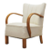Oak armchair, Art Deco, 1950s, made in Denmark