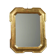 Antique cabaret mirror in gilded wood, Italy, mid-19th century.