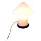 Vintage white Murano blown glass mushroom lamp