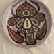 Ceramic dish enamelled by Jacques Poussines Sant Vicens 1950