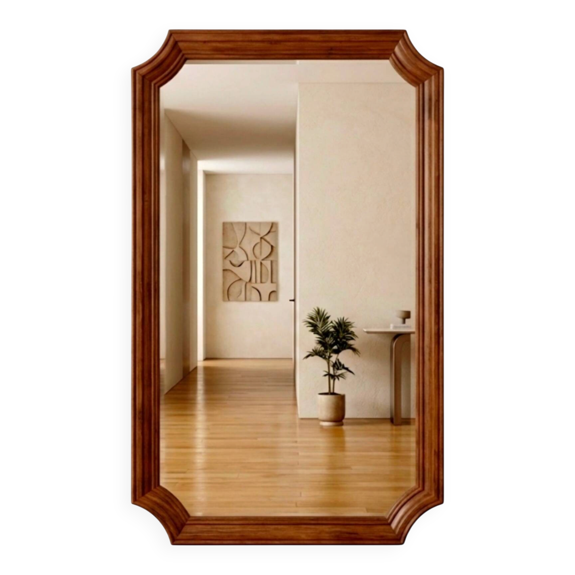 Cut corner mirror 122x172cm