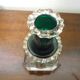 Antique Desk Candlestick from Vallérystal Crystal Factory, 1890s