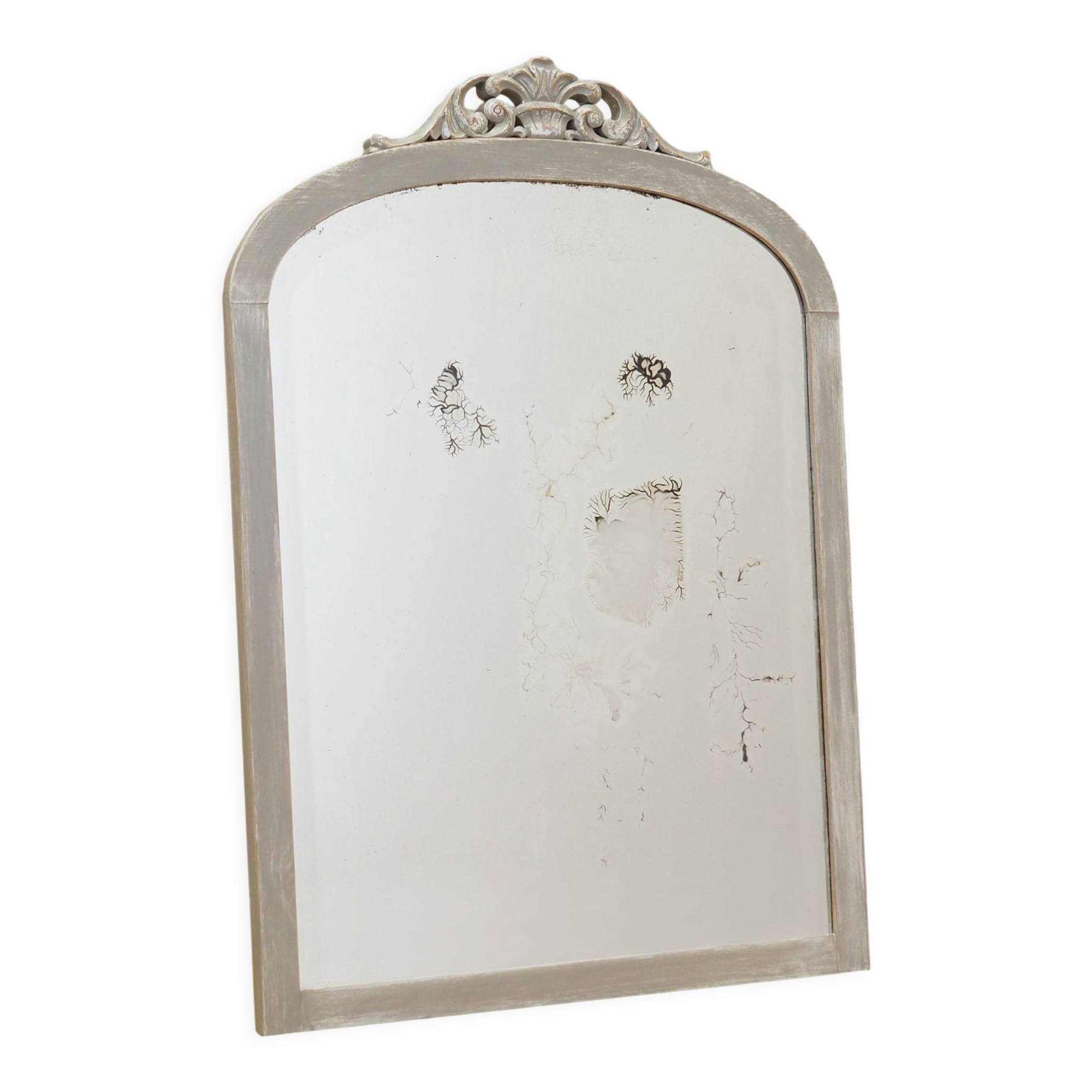 Miroir cadre en pin, design danois, années 1960, production: Danemark