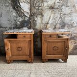 Pair of art deco bedside tables
