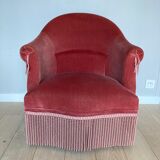 Velvet toad armchair