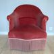 Fauteuil crapaud velours