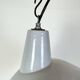 Industrial Grey Enamel Factory Pendant Lamp, 1960s