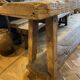 Tall console table in solid antique oak - 335cm long
