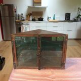 Metal and glass corner Cabinet