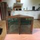 Metal and glass corner Cabinet