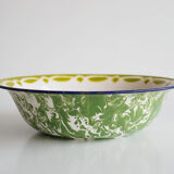 Enamelled metal salad