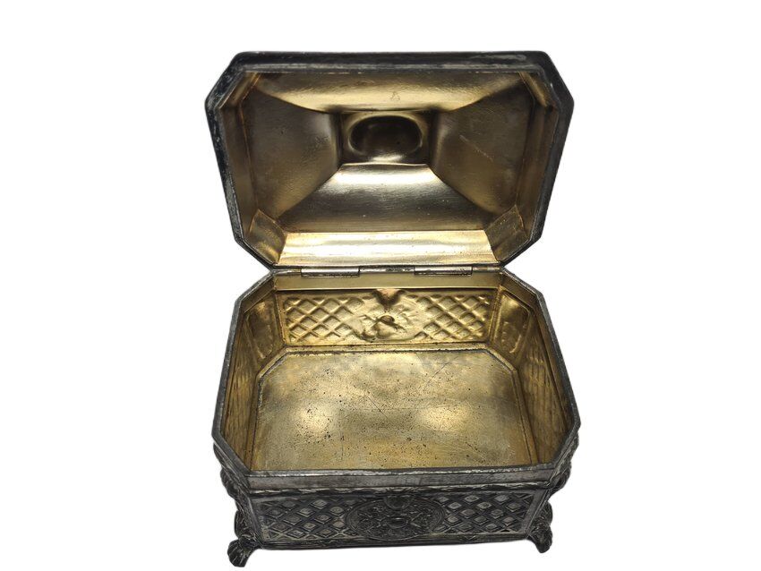 Eclectic German sugar bowl from WMF, 1890s