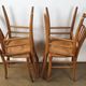 Lot of six chairs Luterma 1900 seat crafted