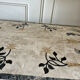 Table basse années 70-80 marqueterie de marbre tessellé -décor florale