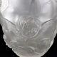 Vase "Cherubs" vintage glass pressed