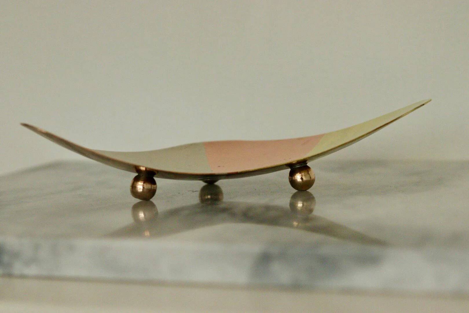 Vintage plate in mixed precious metals