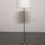Minimalist bronze and brass floor lamp from the 50s/60s