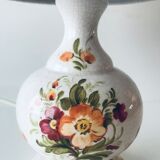 Ceramic lamp floral decoration