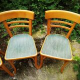 Series of four Baumann bistro chairs