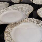 White and golden dessert plates Villeroy and Boch